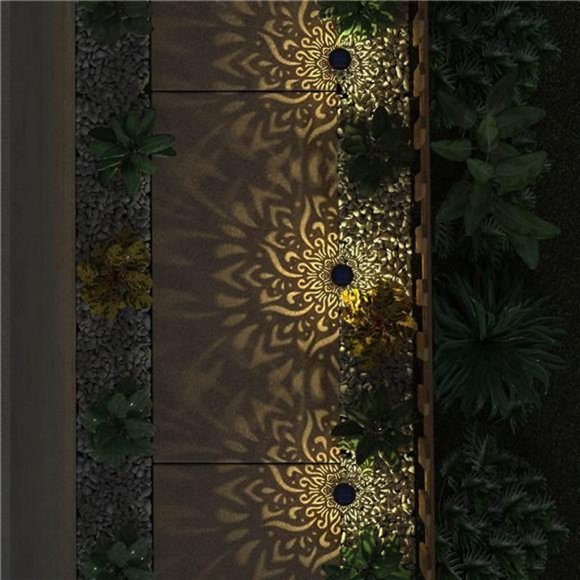 6Pack Solar Lights Outdoor Garden Decorative Solar Garden Lights with Warm Light - Picture 6 of 6